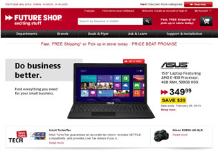 clicking this thumbnail will take you to the Future Shop web site